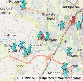 Mappa Brentelle di Sotto, 35030 Selvazzano Dentro PD, Italia (2.67867)