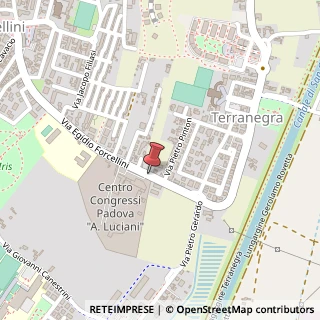 Mappa Via Egidio Forcellini, 239/A, 35128 Padova, Padova (Veneto)