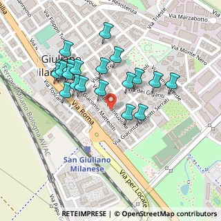 Mappa Via Costituzione, 20098 San Giuliano Milanese MI, Italia (0.2165)