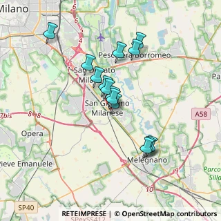Mappa Via Costituzione, 20098 San Giuliano Milanese MI, Italia (2.97357)