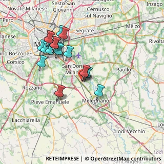 Mappa Via Costituzione, 20098 San Giuliano Milanese MI, Italia (7.201)