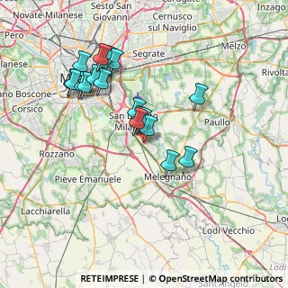 Mappa Via Costituzione, 20098 San Giuliano Milanese MI, Italia (6.9335)