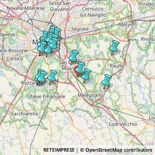Mappa Via Costituzione, 20098 San Giuliano Milanese MI, Italia (7.821)