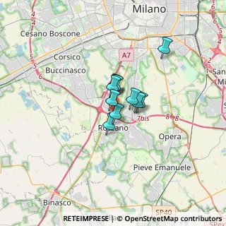 Mappa Via Vesuvio, 20089 Rozzano MI, Italia (1.64727)