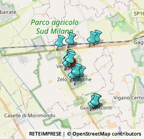 Mappa Via Dante, 20080 Vermezzo MI, Italia (1.1085)
