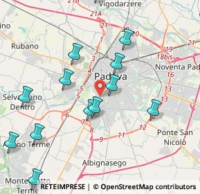 Mappa Via Siracusa, 35142 Padova PD, Italia (5.24875)