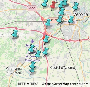 Mappa Viale Europa, 37062 Villafranca di Verona VR, Italia (4.879)