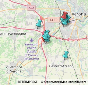 Mappa Viale Europa, 37062 Villafranca di Verona VR, Italia (3.4525)