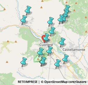 Mappa Via Walter Fillak, 10082 Cuorgnè TO, Italia (4.04235)