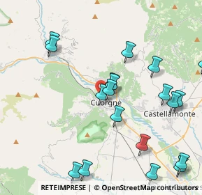 Mappa Via Walter Fillak, 10082 Cuorgnè TO, Italia (4.937)