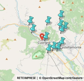 Mappa Via Walter Fillak, 10082 Cuorgnè TO, Italia (3.21833)