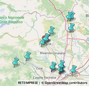 Mappa Via M. D'Azeglio, 10082 Cuorgnè TO, Italia (17.8775)