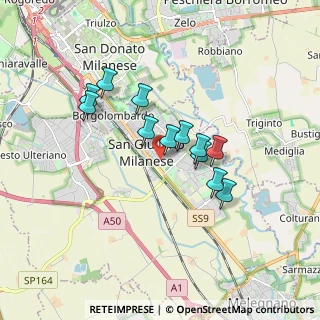 Mappa Via Antonio Gramsci, 20098 San Giuliano Milanese MI, Italia (1.38583)