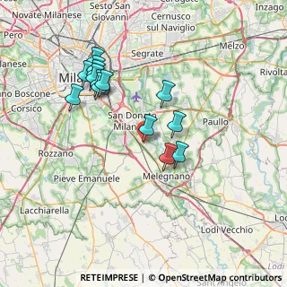 Mappa Via Antonio Gramsci, 20098 San Giuliano Milanese MI, Italia (6.96571)