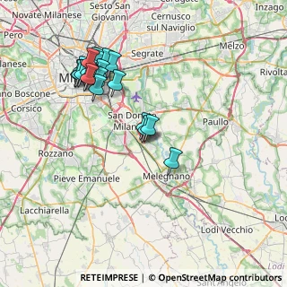 Mappa Via Antonio Gramsci, 20098 San Giuliano Milanese MI, Italia (7.8345)