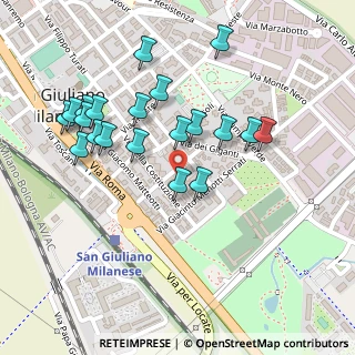 Mappa Via Antonio Gramsci, 20098 San Giuliano Milanese MI, Italia (0.2375)