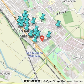 Mappa Via Antonio Gramsci, 20098 San Giuliano Milanese MI, Italia (0.4975)