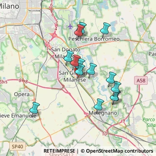 Mappa Via Antonio Gramsci, 20098 San Giuliano Milanese MI, Italia (3.35786)