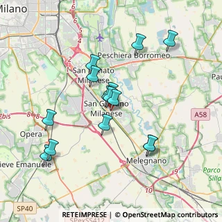 Mappa Via Antonio Gramsci, 20098 San Giuliano Milanese MI, Italia (3.39571)