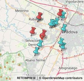 Mappa Via Piave, 35030 Selvazzano Dentro PD, Italia (3.21357)