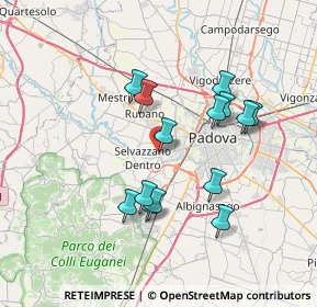 Mappa Via Piave, 35030 Selvazzano Dentro PD, Italia (6.51929)