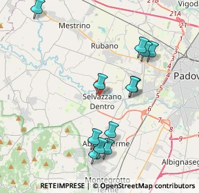 Mappa Via M. Cesarotti, 35030 Selvazzano Dentro PD, Italia (4.08167)