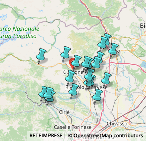 Mappa Via Rivassola, 10082 Cuorgnè TO, Italia (11.596)