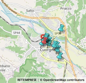 Mappa Via Pagliotti, 10082 Cuorgnè TO, Italia (0.41429)