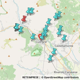 Mappa Via Rivassola, 10082 Cuorgnè TO, Italia (4.0525)