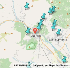 Mappa Via Rivassola, 10082 Cuorgnè TO, Italia (4.89)
