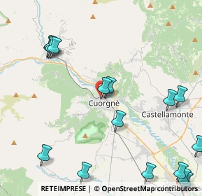 Mappa Via Pagliotti, 10082 Cuorgnè TO, Italia (5.755)