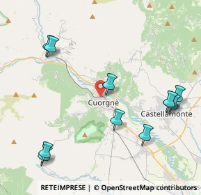 Mappa Via Pagliotti, 10082 Cuorgnè TO, Italia (4.90545)