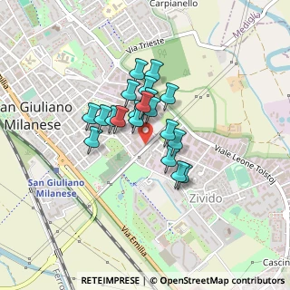 Mappa Via Brigate Partigiane, 20098 San Giuliano Milanese MI, Italia (0.287)