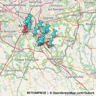 Mappa Via Brigate Partigiane, 20098 San Giuliano Milanese MI, Italia (6.23533)