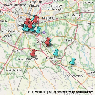 Mappa Via Brigate Partigiane, 20098 San Giuliano Milanese MI, Italia (7.42789)