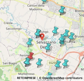 Mappa Via Giuseppe Verdi, 35030 Selvazzano Dentro PD, Italia (2.342)