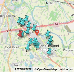 Mappa Via Monte Altissimo, 37057 San Giovanni Lupatoto VR, Italia (1.5935)