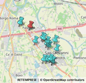 Mappa Via Monte Altissimo, 37057 San Giovanni Lupatoto VR, Italia (1.45706)