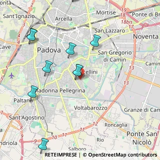 Mappa Via Giovanni Canestrini, 35127 Padova PD, Italia (2.53)