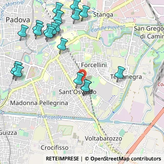 Mappa Via Giovanni Canestrini, 35127 Padova PD, Italia (1.368)