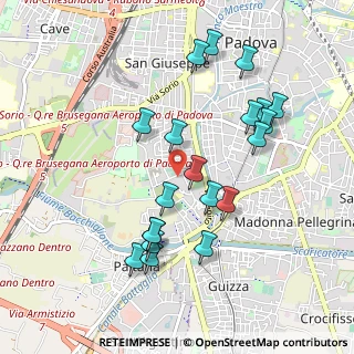 Mappa Via Urbino, 35142 Padova PD, Italia (0.9635)