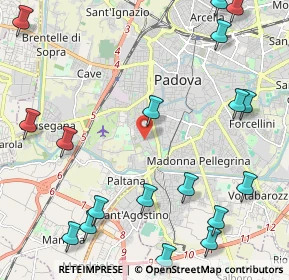 Mappa Via Urbino, 35142 Padova PD, Italia (2.95389)