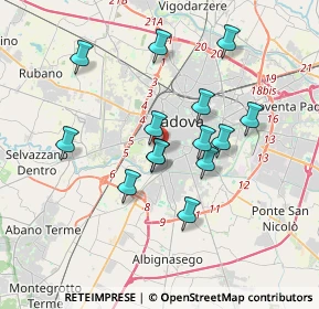 Mappa Via Urbino, 35142 Padova PD, Italia (3.10857)