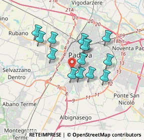 Mappa Via Urbino, 35142 Padova PD, Italia (2.81786)