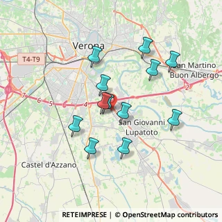 Mappa Via Cesare Battisti, 37135 Verona VR, Italia (3.1825)