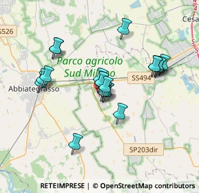 Mappa Via G.Pascoli, 20071 Vermezzo MI, Italia (3.0665)