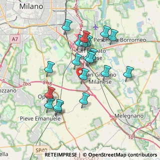 Mappa Via Calabria, 20098 San Giuliano Milanese MI, Italia (3.368)
