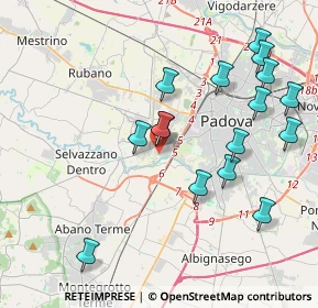 Mappa Via Montericco, 35143 Padova PD, Italia (4.2125)