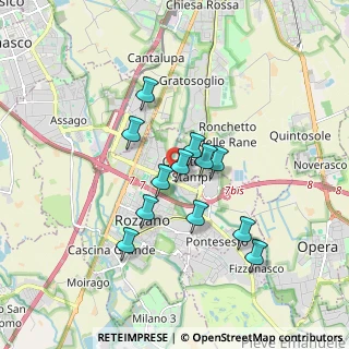 Mappa Via della Pace, 20089 Rozzano MI, Italia (1.42583)
