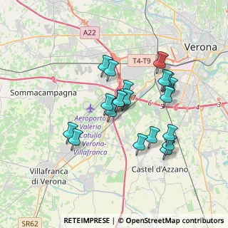 Mappa Via Brigate Alpine, 37062 Dossobuono VR, Italia (2.9865)